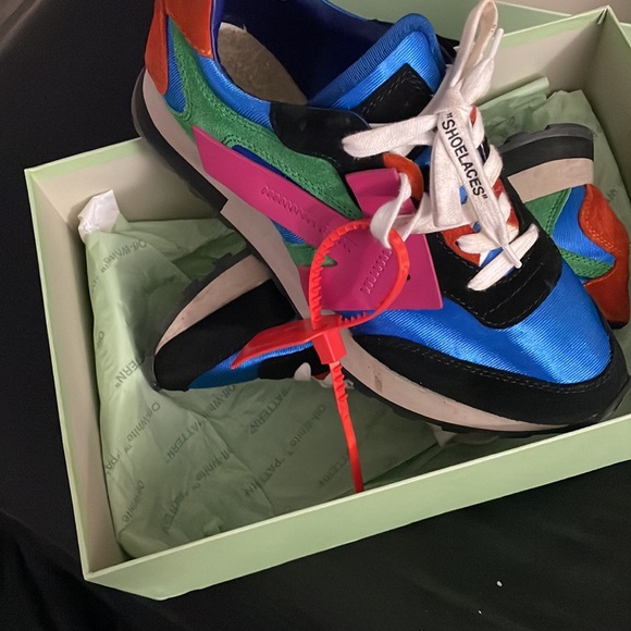 HG Runner Multicolor Fuch Off White Sneakers Size 39 - Picture 2 of 4